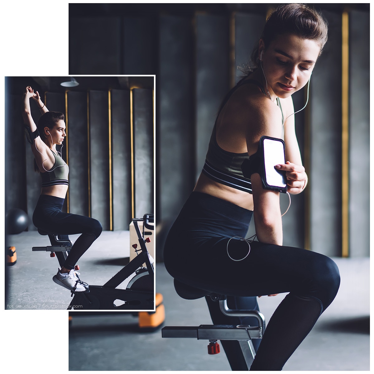 trening na rowerze stacjonarnym