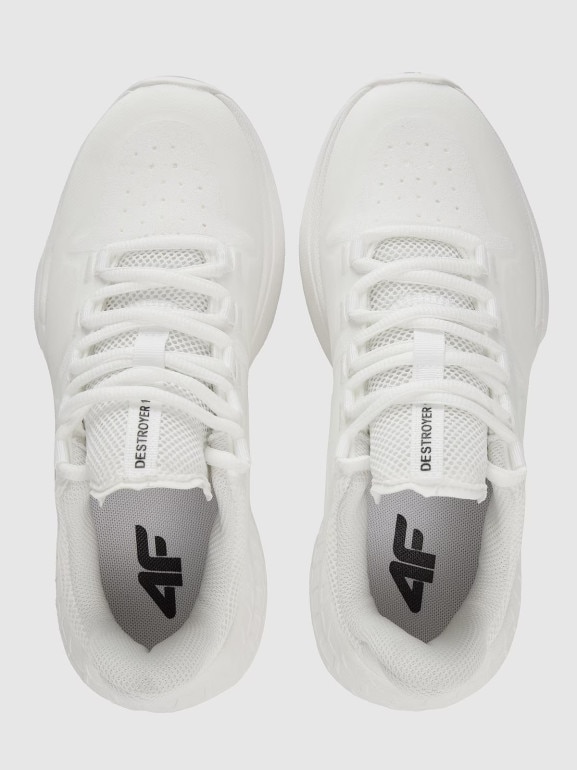 Damskie buty do sportów halowych 4F Destroyer 4FRSS25FSPOF169 - białe