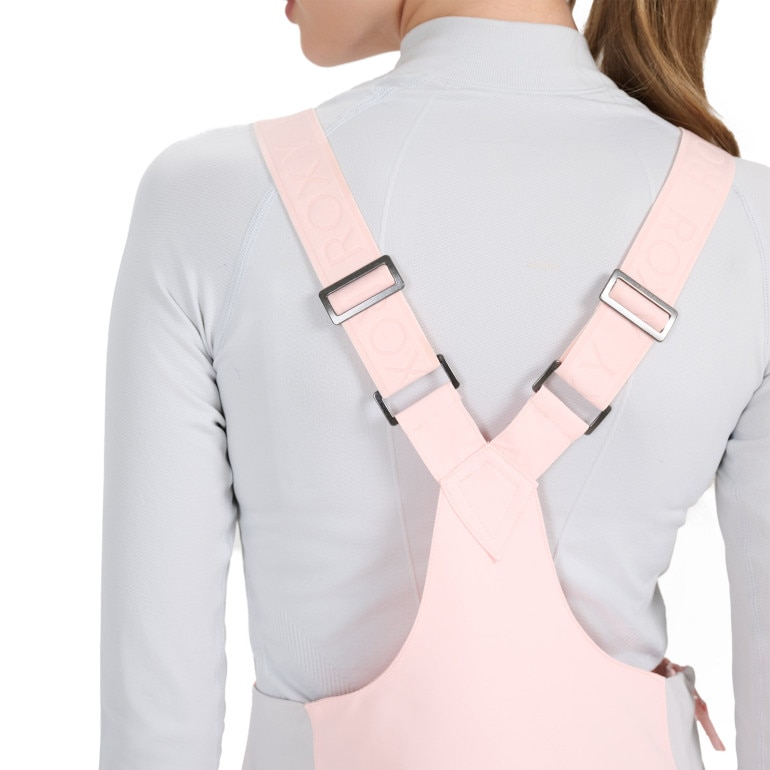 Damskie spodnie narciarskie Roxy Rideout Rib Pants - różowe