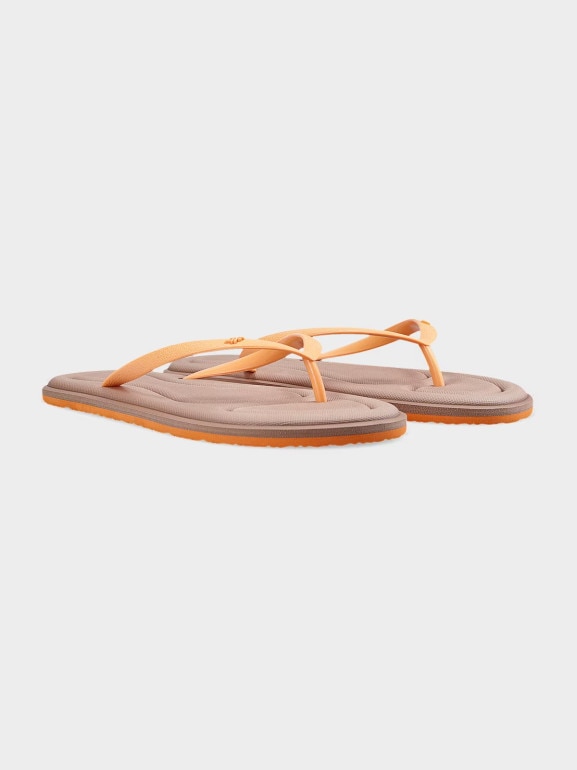 Damskie japonki 4F 4FMM00FFLIF020A - brązowe