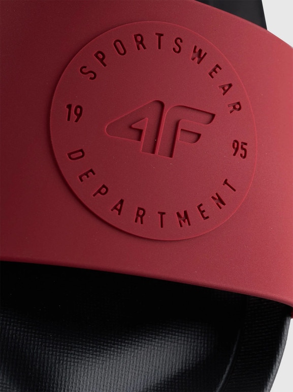 Męskie klapki 4F 4FMM00FFLIM047A - czerwone