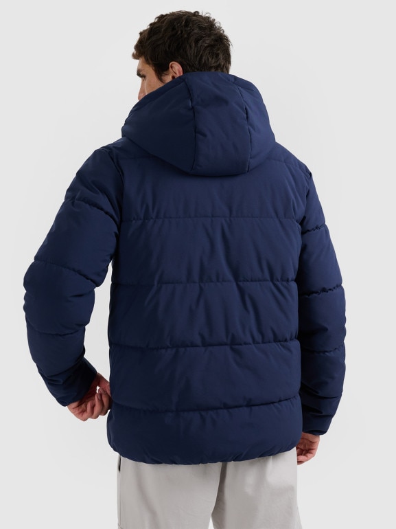 Męska kurtka puchowa 4F 4FRAW25TDJAM0794 - granatowa