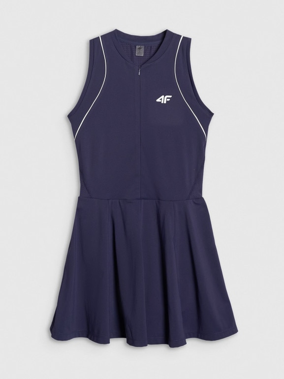 Damska sukienka tenisowa 4F 4FRAW25TFDRF004 - granatowa