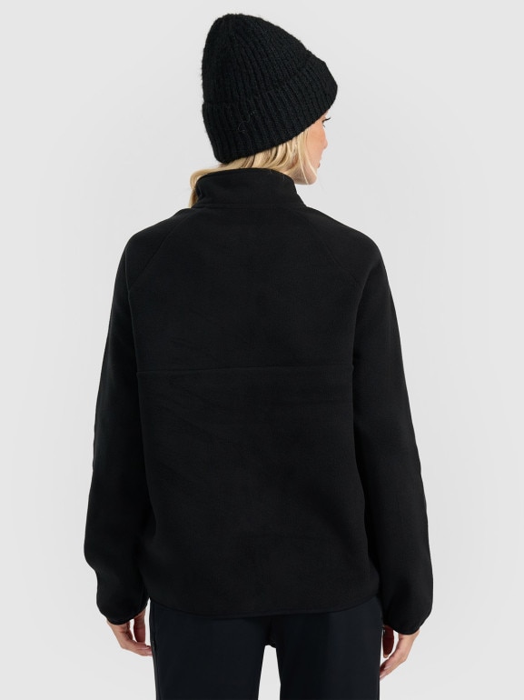 Damski polar oversize 4F 4FRAW25TFLEF450 - czarny