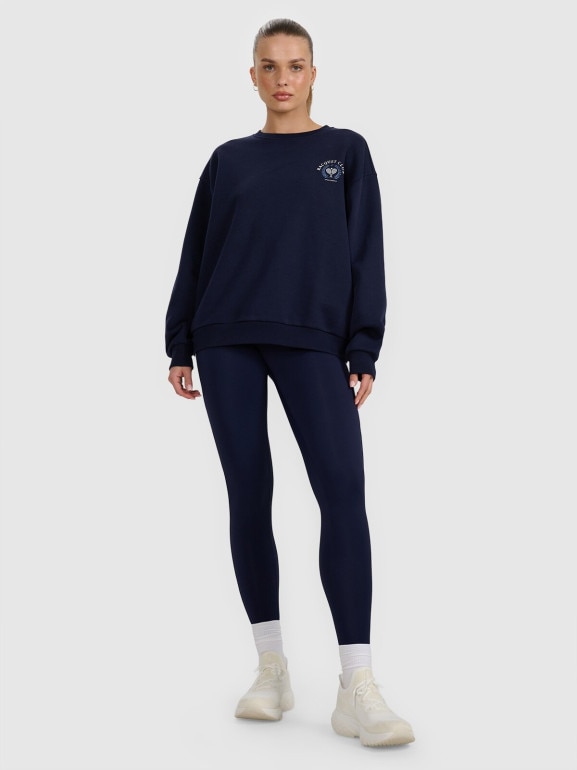 Damska bluza nierozpinana bez kaptura 4F 4FRAW25TSWSF2461 - granatowa