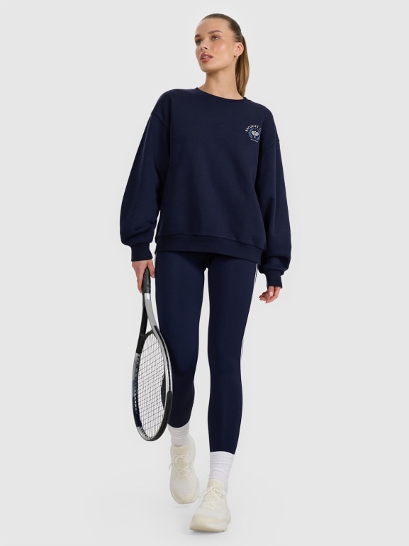 Damska bluza nierozpinana bez kaptura 4F 4FRAW25TSWSF2461 - granatowa