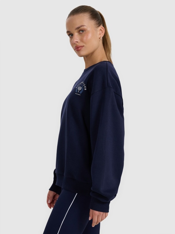 Damska bluza nierozpinana bez kaptura 4F 4FRAW25TSWSF2461 - granatowa