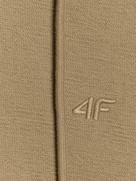 Damska bluza nierozpinana z kapturem 4F 4FRAW25TSWSF2544 - brązowa