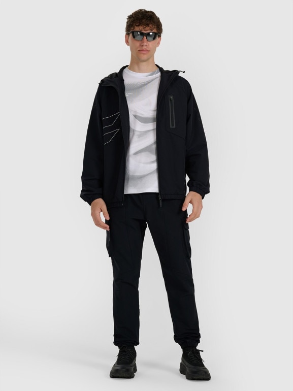 Męska kurtka przejściowa 4F 4FRAW25TSWSM2486 - czarna