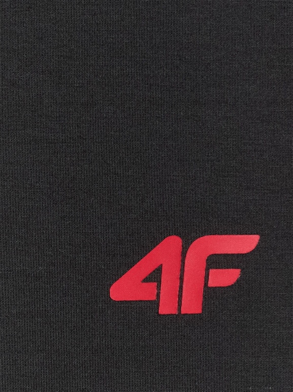 Męska bluza rozpinana z kapturem 4F 4FRAW25TSWSM2538 - czarna