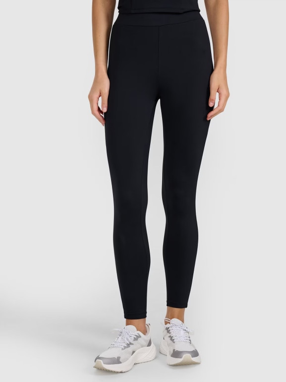 Damskie legginsy 4F 4FRAW25TTIGF286 - czarne