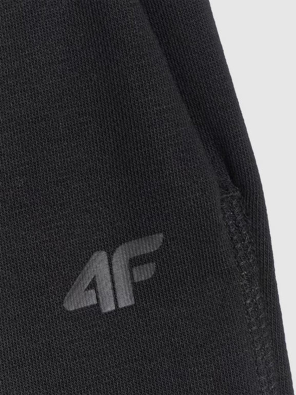 Damskie spodnie dresowe joggery 4F 4FRAW25TTROF1613 - czarne