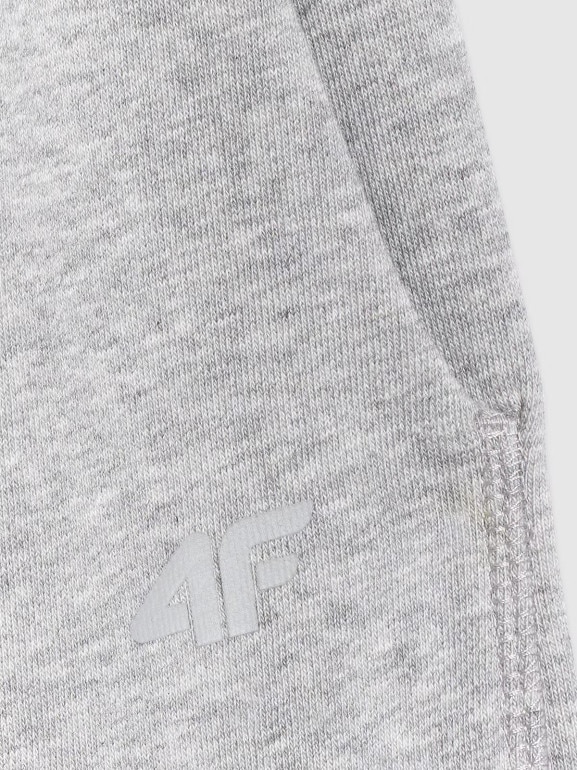 Damskie spodnie dresowe joggery 4F 4FRAW25TTROF1613 - szare