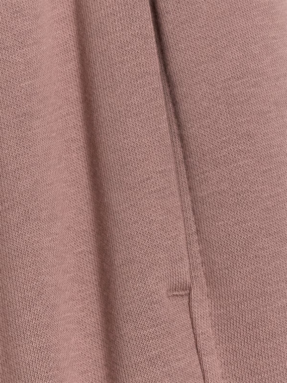 Damskie spodnie dresowe z szerokimi nogawkami 4F 4FRAW25TTROF1614 - brązowe