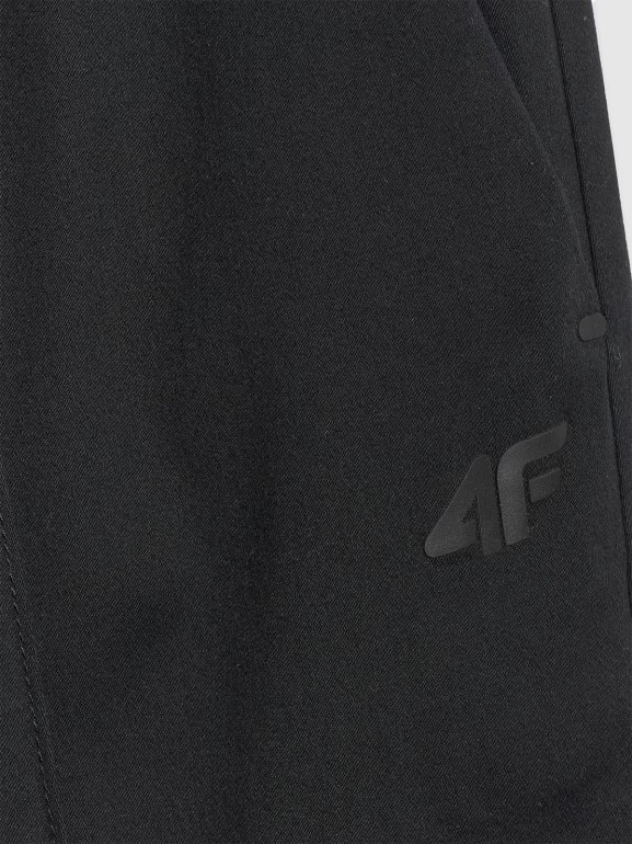 Męskie spodnie casual 4F 4FRAW25TTROM1660 - czarne