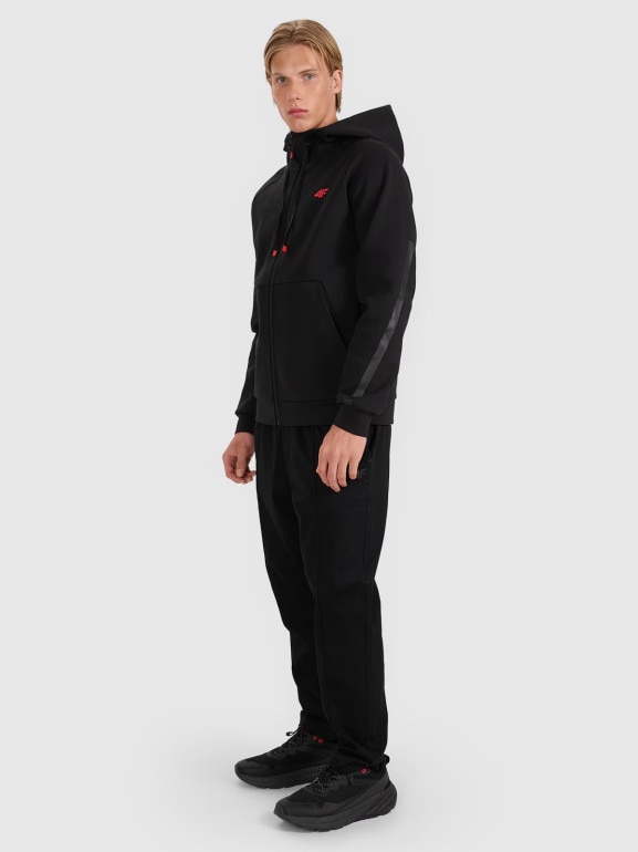 Męskie spodnie casual 4F 4FRAW25TTROM1660 - czarne