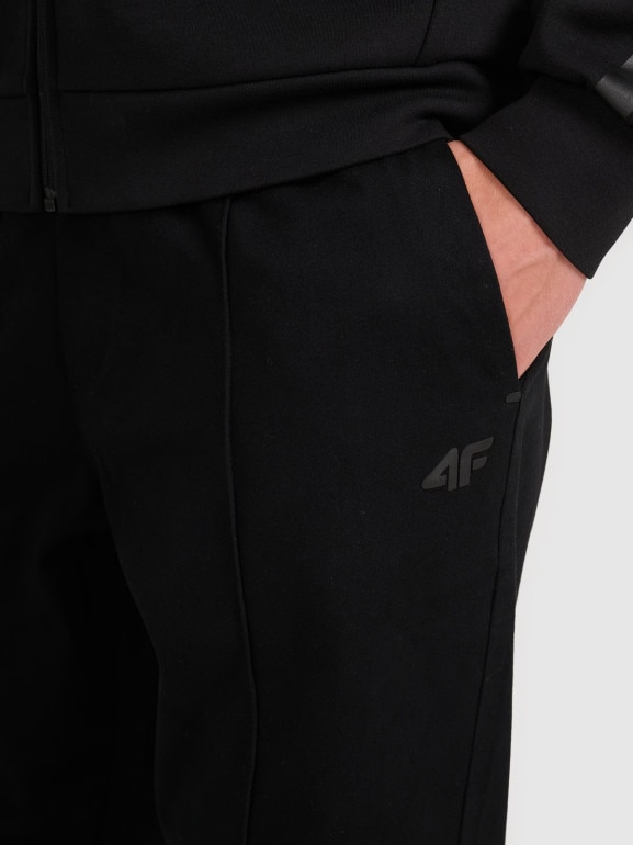 Męskie spodnie casual 4F 4FRAW25TTROM1660 - czarne