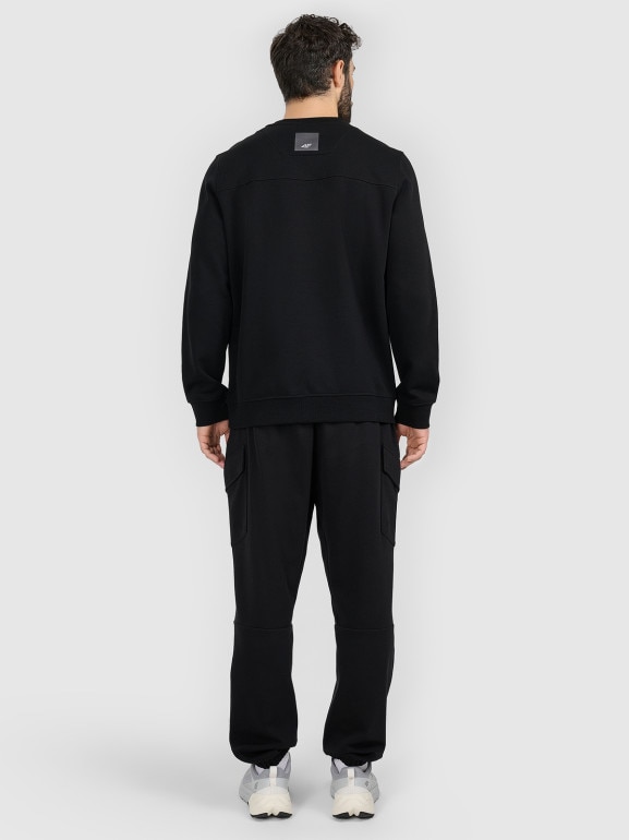 Męskie spodnie dresowe joggery 4F 4FRAW25TTROM1694 - czarne