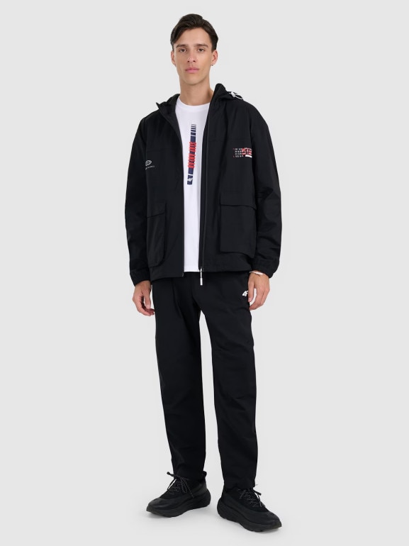 Męsksi t-shirt z nadrukiem 4F 4FRAW25TTSHM3225 - biały