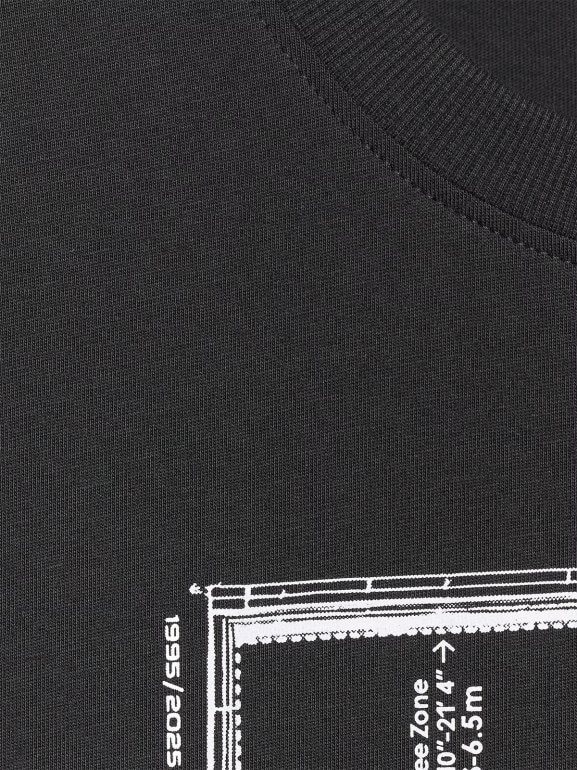 Męski t-shirt z nadrukiem 4F 4FRAW25TTSHM3236 - czarny