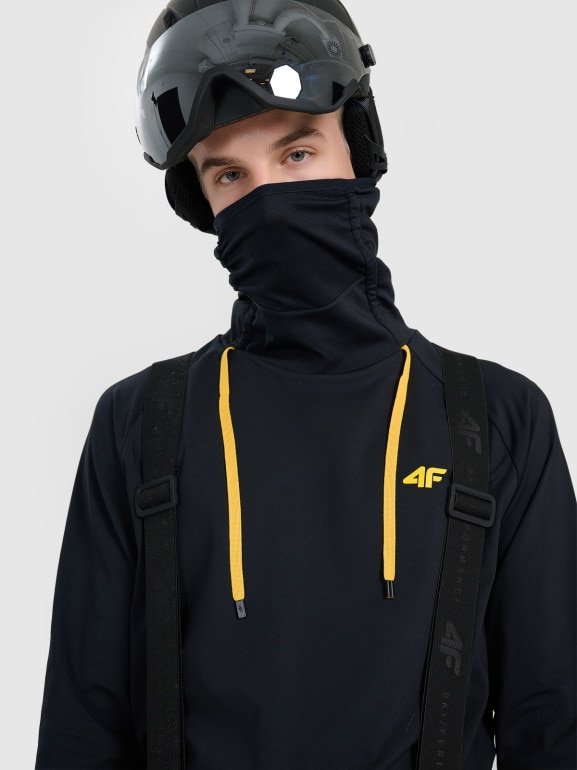 Męska bielizna termiczna ocieplana (góra) 4F 4FRAW25UBRUM117 - czarna