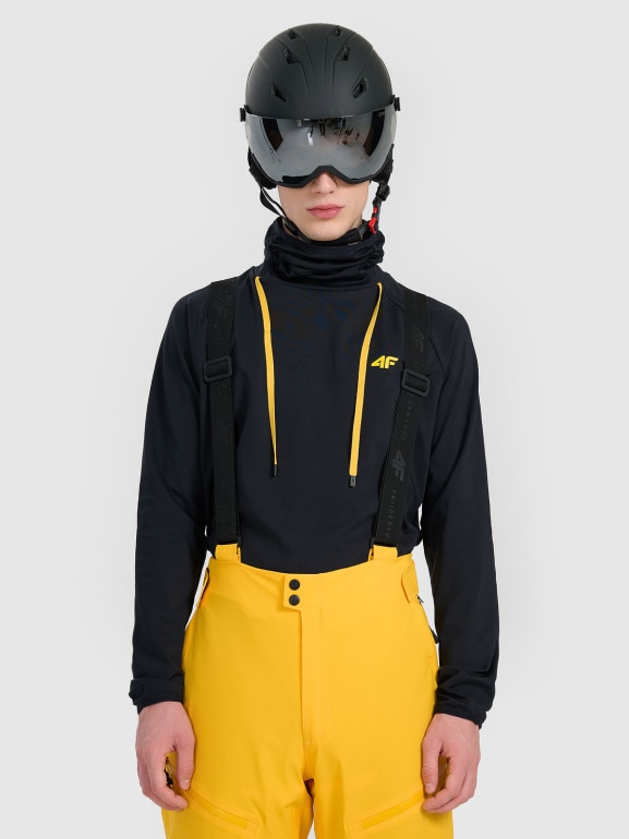 Męska bielizna termiczna ocieplana (góra) 4F 4FRAW25UBRUM117 - czarna