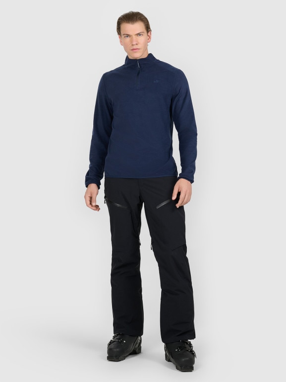 Męska bielizna termiczna (góra) 4F 4FRAW25UFLEM082 - granatowa