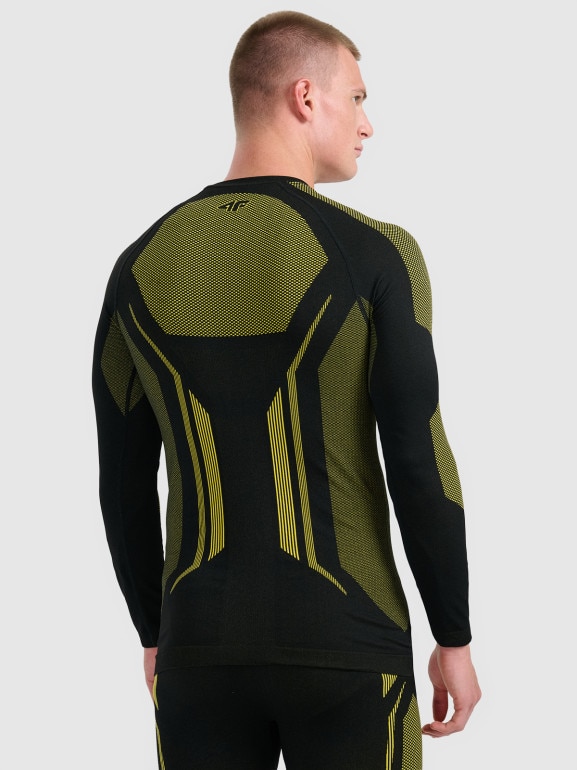 Męska bielizna termoaktywna (góra) 4F 4FRAW25USEAM268 - żółta