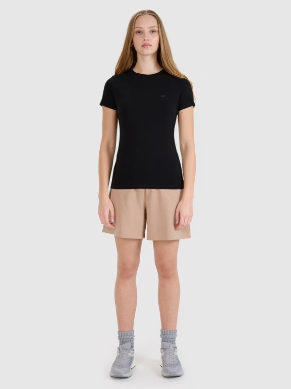 Damski t-shirt bez nadruku (2-pack) 4F 4FRMM00TTSHF2709 - multikolor