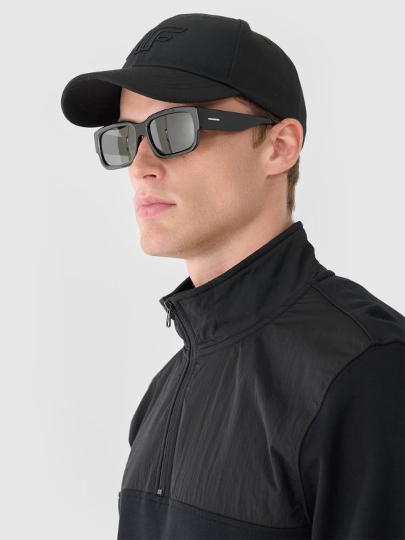 Męska bluza nierozpinana bez kaptura 4F 4FRSS24TSWSM2035 - czarna