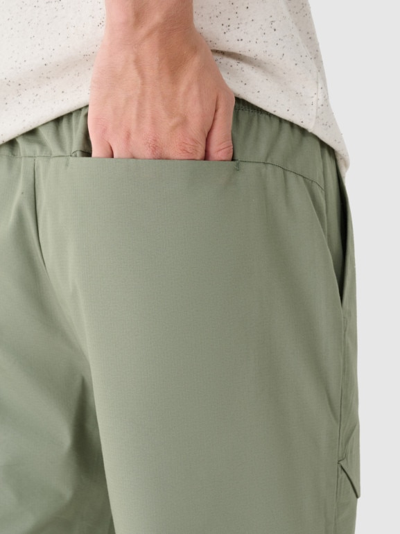 Męskie spodnie casual 4F 4FRSS24TTROM1327 - khaki