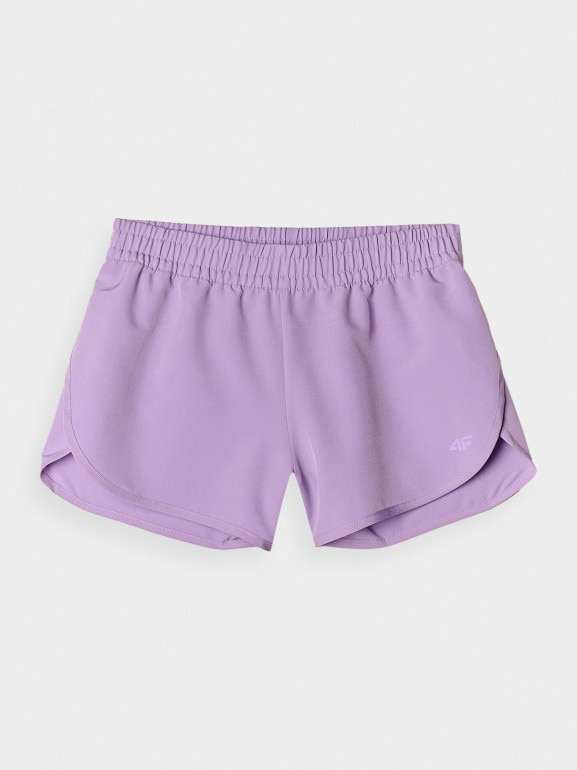 Damskie spodenki plażowe 4F 4FRSS24UBDSF158 - fioletowe