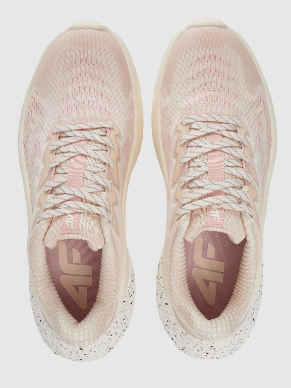 Damskie buty do biegania 4F Freemove Elevated Mesh 4FRSS25FSPOF180 - beżowe
