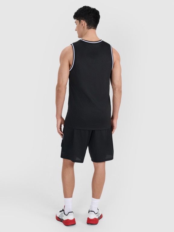 Męskie spodenki do koszykówki 4F 4FRSS25TFSHM1230 - czarne