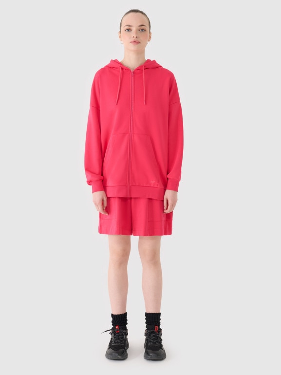 Damskie spodenki dresowe 4F 4FRSS25TSHOF701 - różowe