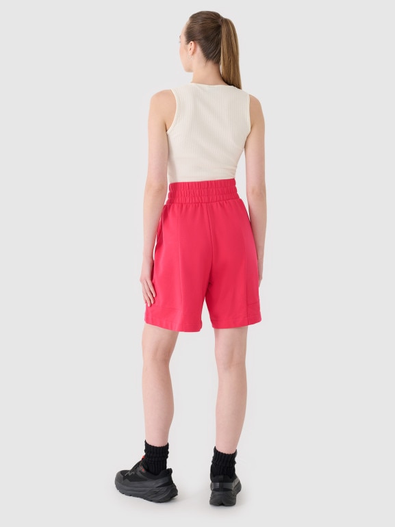 Damskie spodenki dresowe 4F 4FRSS25TSHOF701 - różowe