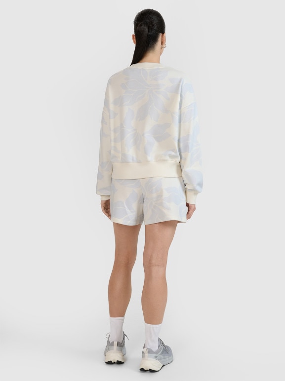 Damskie spodenki dresowe 4F 4FRSS25TSHOF708 - białe