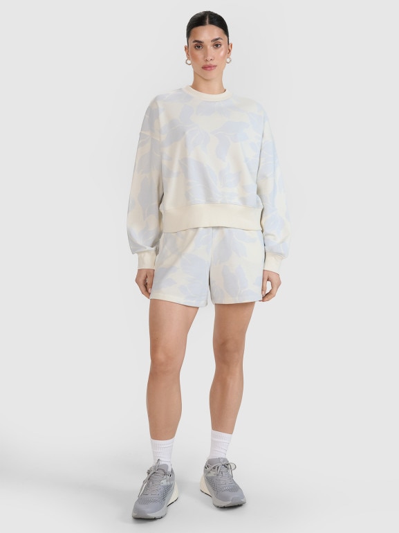 Damskie spodenki dresowe 4F 4FRSS25TSHOF708 - białe