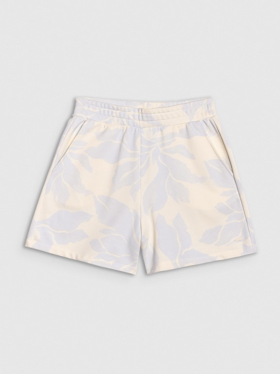 Damskie spodenki dresowe 4F 4FRSS25TSHOF708 - białe