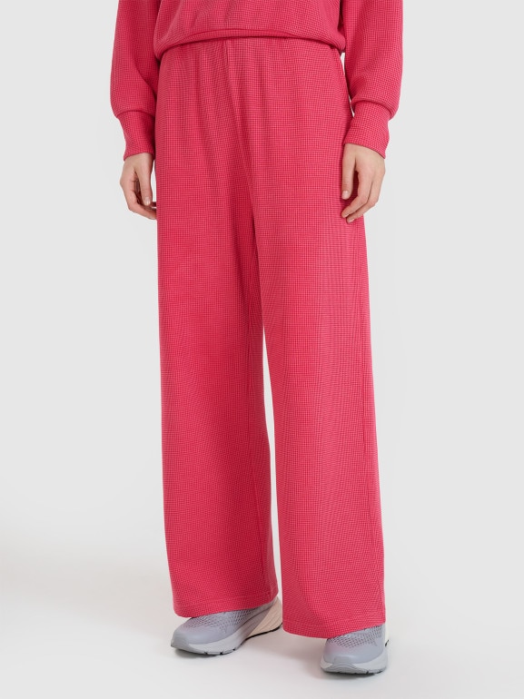 Damskie spodnie dresowe 4F 4FRSS25TTROF1396 - różowe