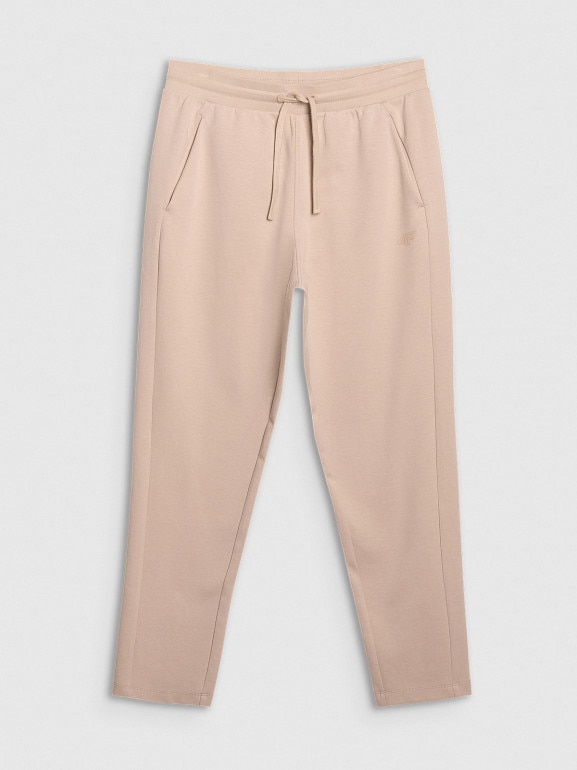 Męskie spodnie dresowe 4F 4FRSS25TTROM1447 - beżowe