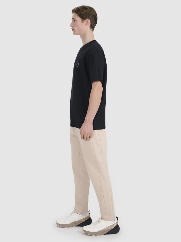 Męskie spodnie dresowe 4F 4FRSS25TTROM1447 - beżowe