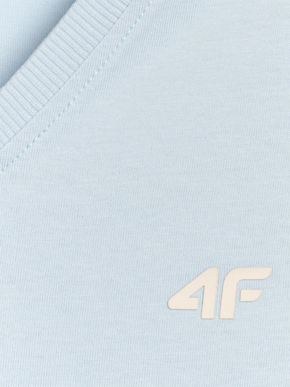 Damski t-shirt oversize 4F 4FRSS25TTSHF2778 - niebieski