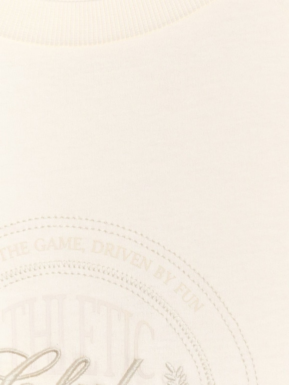 Damski t-shirt oversize z nadrukiem 4F 4FRSS25TTSHF2791 - biały