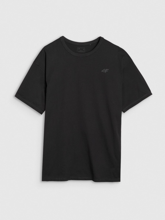 Męski t-shirt oversize 4F 4FRSS25TTSHM2686 - czarny