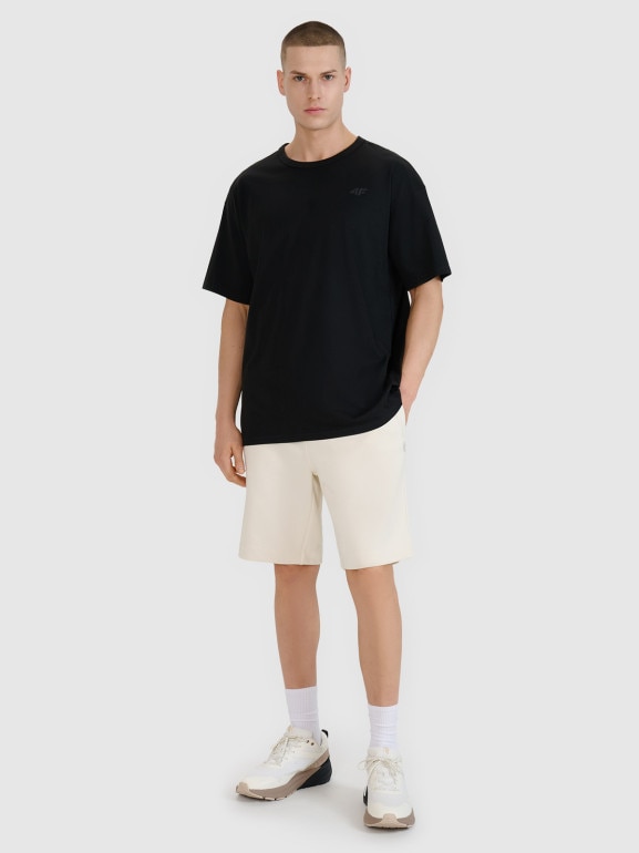 Męski t-shirt oversize 4F 4FRSS25TTSHM2686 - czarny
