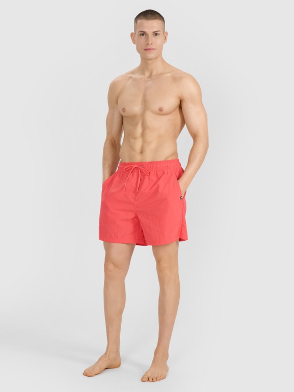 Męskie spodenki plażowe 4F 4FRSS25UBDSM178 - czerwone