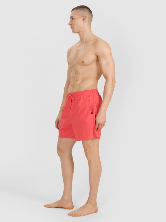 Męskie spodenki plażowe 4F 4FRSS25UBDSM178 - czerwone