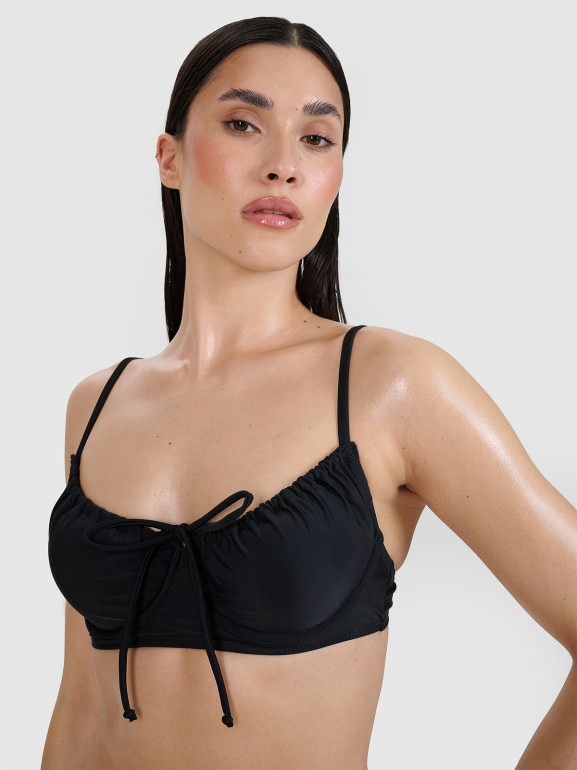 Damski kostium kąpielowy (góra) 4F 4FRSS25UBKTF099 - czarny