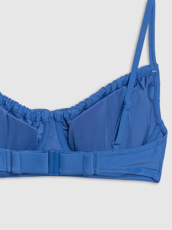 Damski kostium kąpielowy (góra) 4F 4FRSS25UBKTF099 - niebieski